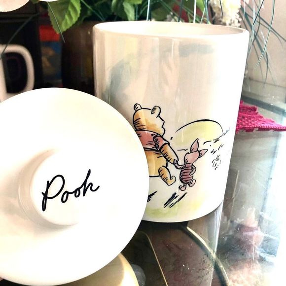 NWT Disney Winnie Pooh & Piglet Today is my New Favorite Day Cookie Jar Canister - Picture 4 of 13